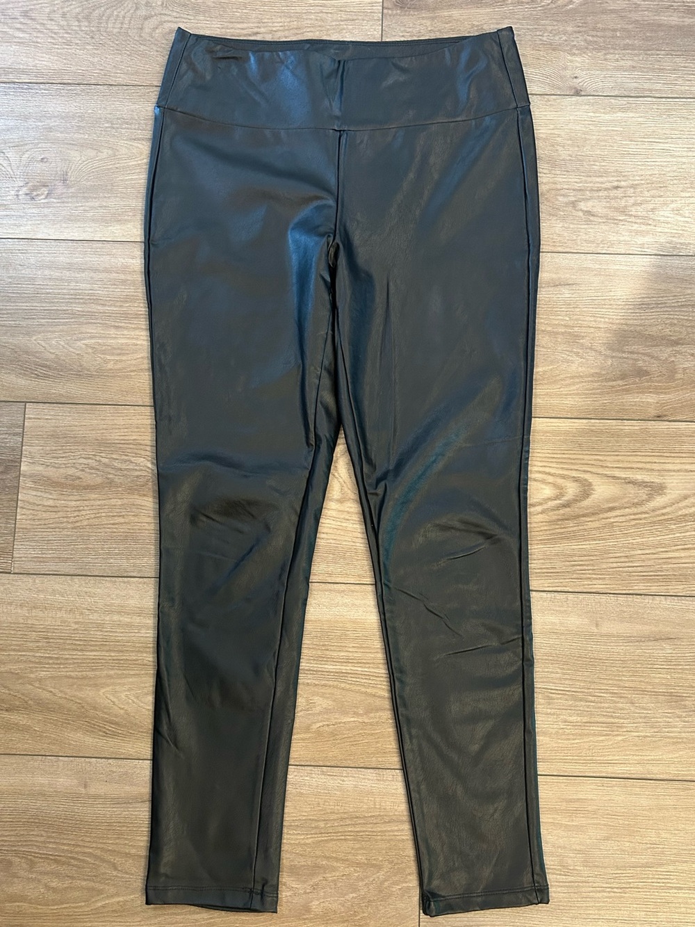 Altar’d State Black Faux Leather Leggings Pull On Stretch Pants Size M